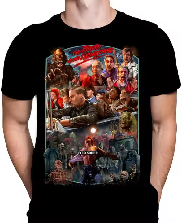 Camiseta de regreso de los muertos vivientes de Peter Panayis, Camiseta clásica de Horror de culto - 1