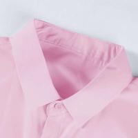 Nueva camisa de negocios de manga corta informal de color sólido para hombre, moda de verano, sin permanente, top cómodo y versátil - details 12