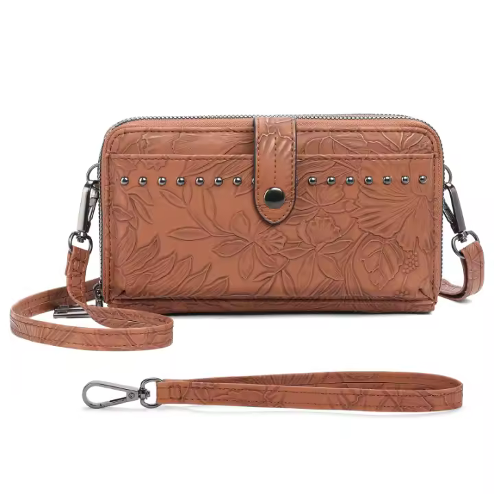 Nuevo Bolso cruzado Retro Impreso de la Mujer, Cartera Bohemio Mujeres de Embrague, Cuadrado Vertical - 1