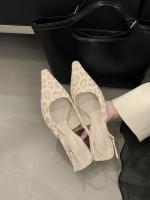 Nuevo stiletto tacones altos bolsa cabeza sandalias mujer francés con falda noche brisa vacío solo zapatos zapatos de mujer - details 33