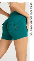 ZHUMU GYM Pantalones Cortos de Yoga de Cintura Alta Secado Rápido, Transpirables, Adecuados para Workout en Gimnasio, Ciclismo, Deportes al Aire Libre - details 17