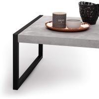 Centro de lujo, color madera rústica, aglomerado y melamina/hierro, mesa de centro para salón, mesa de centro baja - details 11