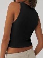 Camisa sin mangas con parte inferior ajustada y top con espalda cruzada y cuello redondo - details 3
