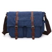 Bolsos de mensajero de negocios para hombres, bolso de hombro vintage, paquete cruzado de lona, bolso de viaje de oficina informal Retro - details 4