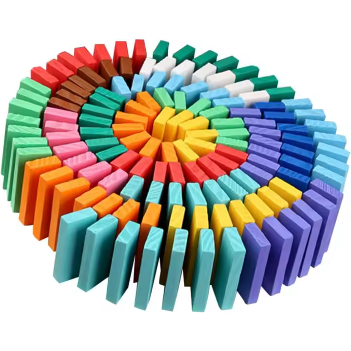 Juego de Bloques de educación temprana para niños, 120 Piezas, dominó, Juguetes para niños - 1
