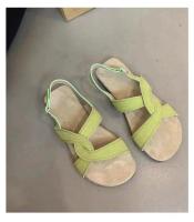 Sandalias planas de suela blanda antideslizantes y resistentes al desgaste de tendencia de color sólido a la moda para mujer - details 15