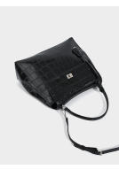 Bolso de Lujo de Cuero de Cocodrilo Negro para Mujer Bolso Cruzado Versátil para Primavera y Otoño - details 14