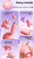 Doble vibración huevos control de la aplicación de silicona succión clitoris estimulación vibrador juguetes sexuales para las mujeres masturbación masajero - details 1