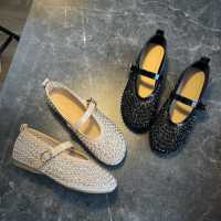 Diamantes de imitación Mary Jane zapatos de malla transpirable de hadas zapatos casuales de las mujeres de moda versátil solo zapatos - details 1