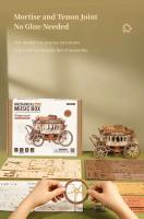 Robotime Rokr Stage Music Box rompecabezas de madera 3D para adultos cumpleaños aniversario regalo Hobby STEM Kits modelo fácil de construir - details 6