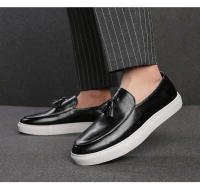 Zapatos de cuero de pie de moda, zapatos casuales de negocios con personalidad para hombres - details 10