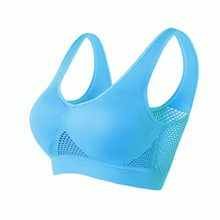 Sujetador Deportivo para Mujer Aireado, Ajuste Completo, Material de Nylon y Spandex - 1