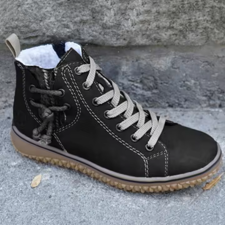 Botas cortas informales con cordones para mujer, otoño e invierno. - 1
