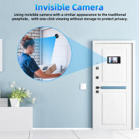 Timbre de Puerta Sectyme de 3.5 Pulgadas con Cámara de Puerta LCD Digital de 120° Visor de Puerta Inteligente para el Hogar y Exteriores - details 2