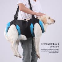 Arnés de elevación para perros con correa ajustable, asa gruesa, portador portátil para perros, forro suave, soporte para piernas, chaleco de elevación para mascotas - details 10