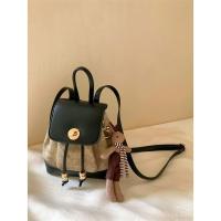 Mochila pequeña de gama alta de nicho versátil informal de estilo coreano para salir a principios de otoño Nuevo bolso de hombro doble de cuero de terciopelo Melard Deer - details 2
