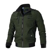 Chaqueta cortavientos informal para hombre, ropa deportiva para exteriores de otoño e invierno, chaqueta ajustada con cuello levantado de color sólido, chaqueta para hombre, abrigo a prueba de viento - details 4