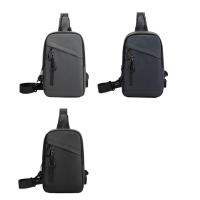 Bolso informal con tirantes laterales para hombre, bolso de pecho de Color sólido, bolso de hombro masculino, bolso deportivo, bolso cruzado para teléfono Oxford, deporte - details 0