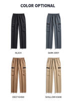 Pantalones cargo multibolsillos para hombre, nuevo estilo verano 2025, marca de moda, pantalones casuales de pierna recta holgados, pantalones deportivos para hombre - details 11