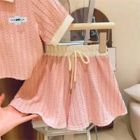 Conjunto de ropa bonita y dulce para niñas, pantalón corto informal de manga larga, novedad de verano, ropa deportiva cómoda a la moda para niños de 2 a 10 años - details 3
