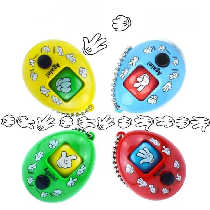 Mini llavero de juguete con tijeras de papel para bebés y niños, accesorios de juego, 4 piezas - 1