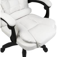 cómodo con Ruedas ergonómico reclinable Piel sintética Acolchado y Giratorio. para Escritorio Oficina - details 5