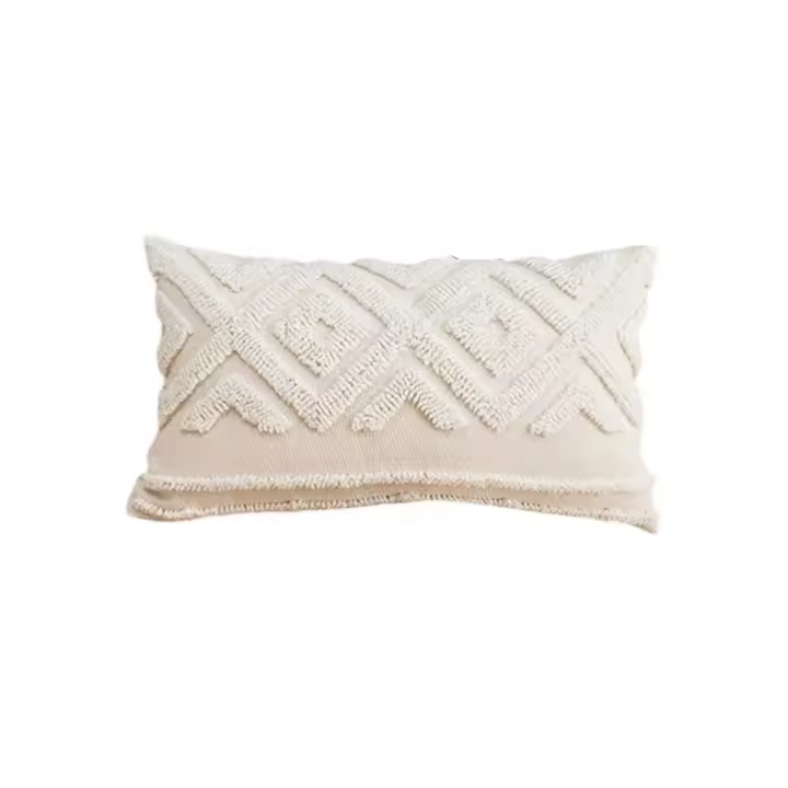 Fundas de cojín de lona de algodón de terciopelo suave, funda de almohada Bohemia para sofá y dormitorio - 1