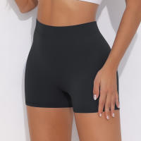 Hamidou pantalones cortos de Yoga de Color sólido para mujer, pantalones cortos deportivos elásticos de cintura alta para Fitness, glúteos de melocotón, pantalones de Yoga para correr - details 17