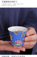 Juego de caja de regalo de taza Personal de té de degustación de taza de té Master Kung Fu de cerámica esmaltada - details 5