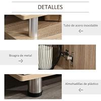 Mueble de TV para Televisores de hasta 55 Pulgadas Mesa para TV de Salón Moderna con 2 Puertas y 2 Estantes para Dormitorio 120x39,5x52 cm Roble - details 5