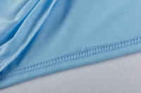 Vestido de manga corta para mujer, camiseta retorcida con hombros descubiertos, Color sólido, verano europeo y americano, primavera y verano - details 19