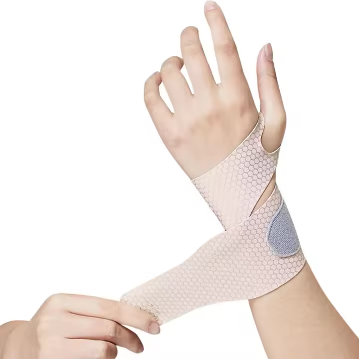 Correa de soporte para muñeca ultrafina, muñequera deportiva ajustable para mano derecha e izquierda, banda de compresión elástica y transpirable - 1