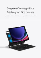 AJIUYU-funda de Teclado magnético para tableta Samsung Galaxy Tab S9 + Plus S8 + S7 FE, 12,4 pulgadas, S9 FE 11 - details 8