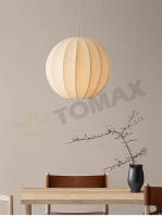 Tomaxin Lámpara colgante de seda LED 60CM Estilo wabi-sabi para dormitorio B&B restaurante sala de estar hotel Metal 220V Interruptor otros - details 3