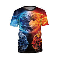 Nueva camiseta 3D de manga corta para hombre, camiseta de león con estampado digital, jersey deportivo de manga corta. - details 6