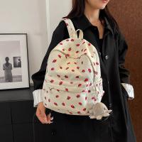 Mochila De Con Estampado De Fresa Pequeña Y Fresca Para Mujer, Bolso De Escuela Secundaria, Ligero Y Simple, Novedad - details 10