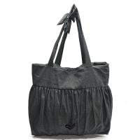 Bolso de Hombro de Algodón y Lino de Gran Capacidad 2025 Bolso Plisado Dulce y Perezoso - details 0