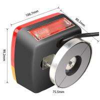 Luces magnéticas para tablero de luz de remolque, juego de lámparas traseras para camión, caravana, furgoneta, camión, luz de remolque de 7 pines, 12V, 2 uds. - details 4
