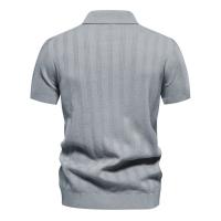 Polo de punto para hombre, manga corta y cuello vuelto, novedad - details 8