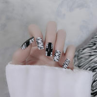 24PCS Uñas Postizas De Acryl Morado Gradient Con Estrellas Y Nubes De Taro Uñas Postizas Francesas Con Borde Blanco Para Novia Arte De Uñas Press on - details 10