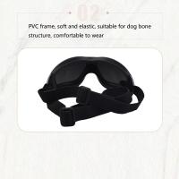 Gafas de sol para perros con correa ajustable, antiniebla, impermeables, gafas para mascotas, marco Flexible, protección contra el polvo, gafas para perros medianos y grandes - details 27