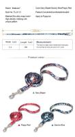 Truelove-Correa Floral para mascotas, diseño de primavera para niños pequeños, niños, niñas, perros y gatos, cuerda de peso ligero para correr, correa de entrenamiento para perros, poliéster TLL3113 - details 2