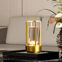 Lámpara de Mesa LED con Sensor Táctil Recargable, Ajustable a 3 Colores, Luz Ambiental Creativa para Decoración de Habitación - details 0