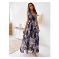Vestido de verano con cuello en v para mujer, vestidos estampados a la moda - details 7