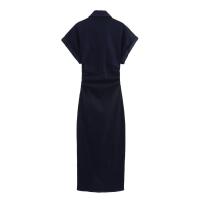 Vestido midi vaquero clásico y versátil para mujer, estilo nuevo, 2284576 - details 1