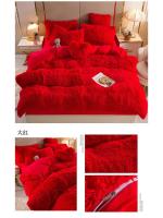 Conjunto de Cama de Terciopelo de Mink de Lujo para Otoño-Invierno Funda de Edredón de Reina, Sábanas, Almohadas Rosa de Alta Calidad - details 27