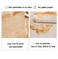 ✨4-12 Seater✨PVC Tablecloth Transparent Rectangular Heat Resistant Waterproof soft glass Table cover - details 8