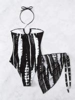 Conjunto de traje de baño de una pieza para mujer, traje de baño Sexy de 2 piezas, push, natación de verano, ropa de playa Monokini, 2024 - details 9