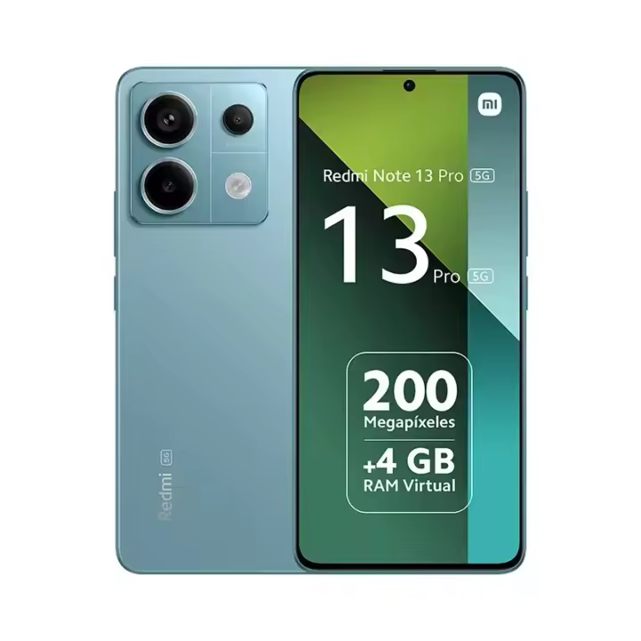 Xiaomi Redmi Note 13 Pro 5G 8+256GB NFC - Pantalla de 6,67", 1,5K 120Hz AMOLED, Snapdragon 7s, Cámara Ultra-Clara 200MP con OIS, 5100mAh, Carga Turbo 67W - 1