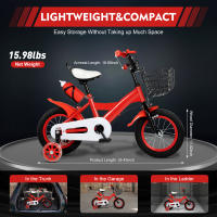 Bicicleta de acero rico en carbono para niños, 12 pulgadas, para niños de 3 a 9 años - details 6
